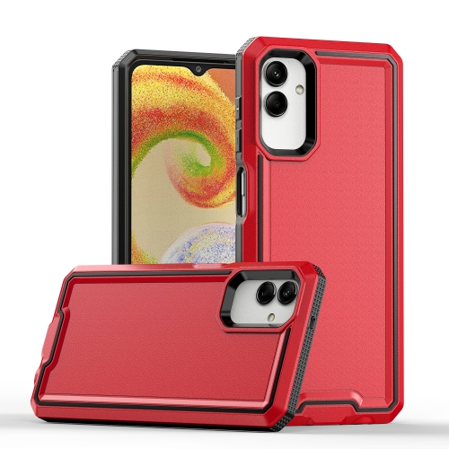

For Samsung Galaxy A04 / A13 5G Armour Two-color TPU + PC Phone Case(Red+Black)