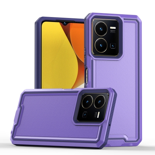 

For vivo Y35 4G / Y22s Armour Two-color TPU + PC Phone Case(Purple)