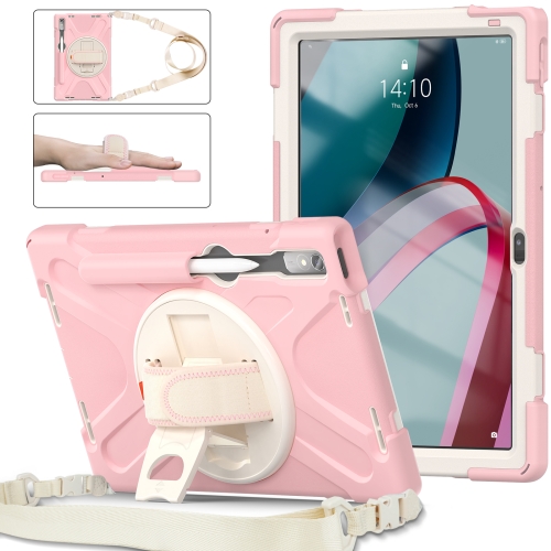 

For Lenovo Pad Pro 11.2 2022 TB-138FC/132FU Silicone + PC Protective Tablet Case(Cherry Blossom Pink)