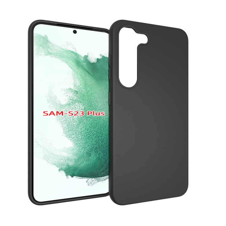 

For Samsung Galaxy S23+ 5G Frosted Phone Case(Black)