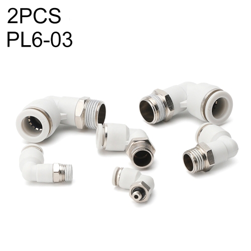 

PL6-03 LAIZE 10pcs PL Elbow Pneumatic Quick Fitting Connector