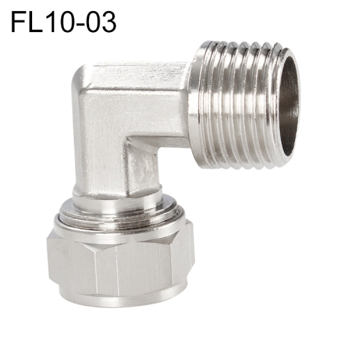 

FL10-03 LAIZE Nickel Plated Copper Trachea Quick Fitting Twist Elbow Lock Female Connector