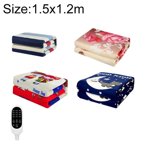 

1.5x1.2m 220V Timing Temperature Adjustment Electric Blanket Single Smart, Random Color Delivery(Woolen Blanket)