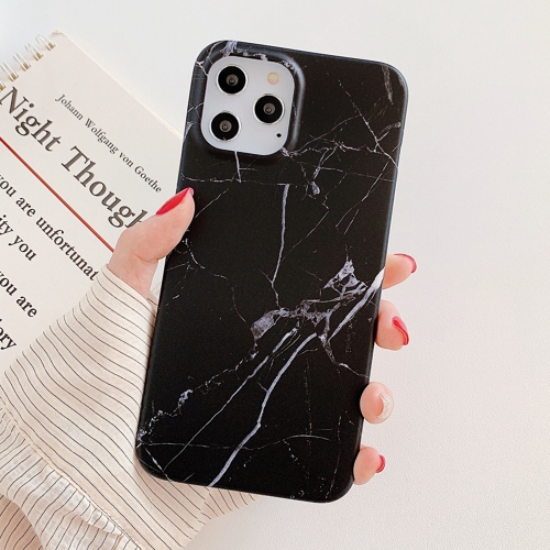 

For iPhone 13 Pro Marble Frosted TPU Phone Case(Black)