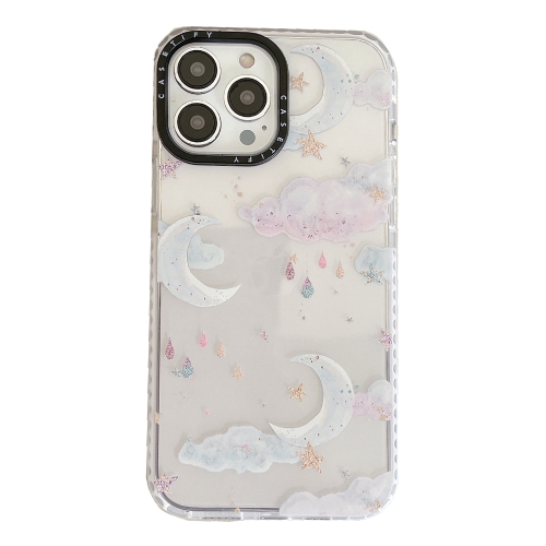 

For iPhone 13 Pro Max Marshmallow Cloud Pattern Phone Case(White)