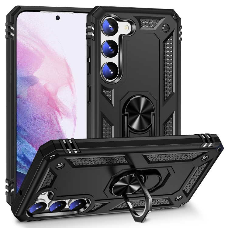 

For Samsung Galaxy S23+ 5G Shockproof TPU + PC Phone Case(Black)