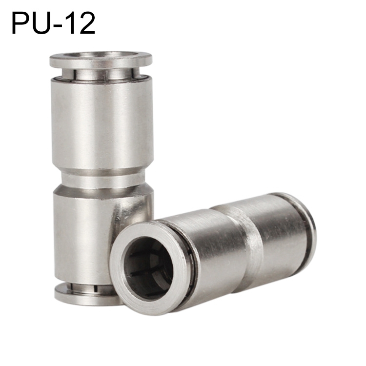 

PU-12 LAIZE Nickel Plated Copper Straight Pneumatic Quick Fitting Connector