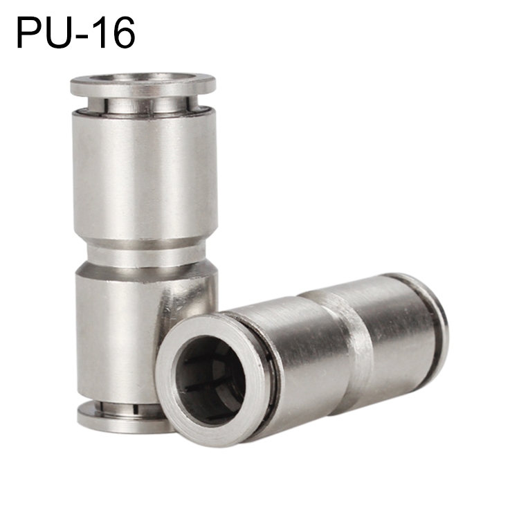 

PU-16 LAIZE Nickel Plated Copper Straight Pneumatic Quick Fitting Connector
