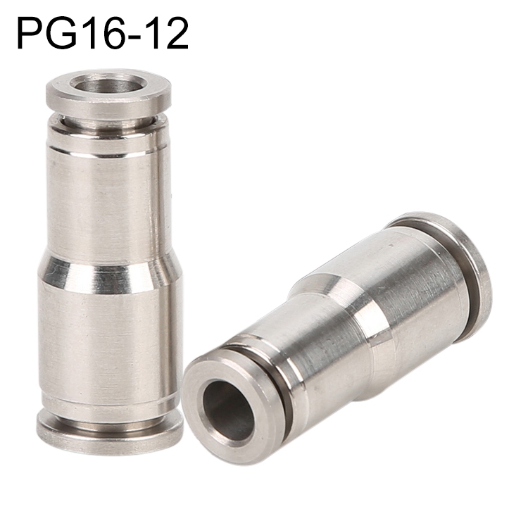 

PG16-12 LAIZE Nickel Plated Copper Reducer Straight Pneumatic Quick Fitting Connector