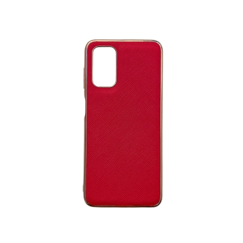 

For Samsung Galaxy A73 5G Nano Electroplating Cross Texture Genuine Leather Phone Case(Red)