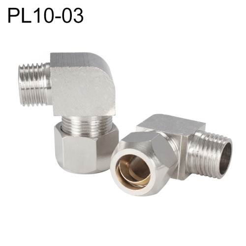 

PL10-03 LAIZE Nickel Plated Copper Reducer Elbow Pneumatic Quick Fitting Connector