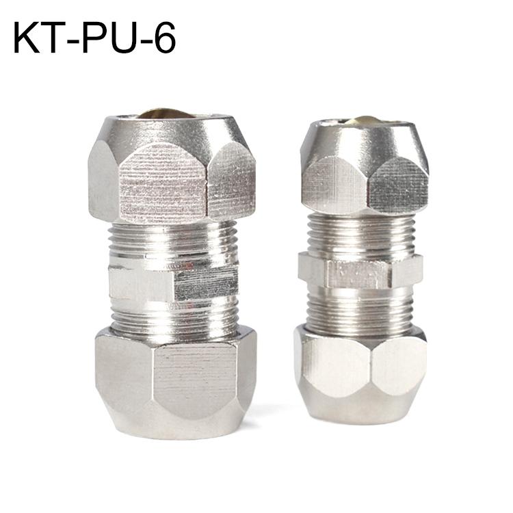 

KT-PU-6 LAIZE 10pcs Nickel Plated Copper Straight Pneumatic Quick Fitting Copper Pipe Connector