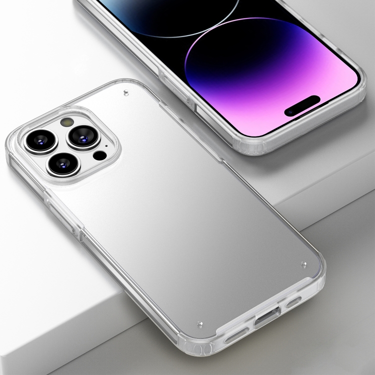 

For iPhone 14 Pro Max Armor Frosted Phone Case(Translucent)