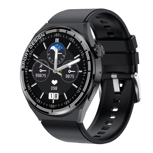 

MD3MAX Porsche Ver 1.39 inch Round Screen TPU Strap Smart Watch Supports Heart Rate Monitoring/Blood Oxygen Monitoring(Black)