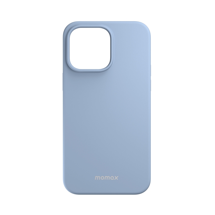 

For iPhone 14 Plus MOMAX Liquid Silicone Magsafe Magnetic Phone Case(Blue)