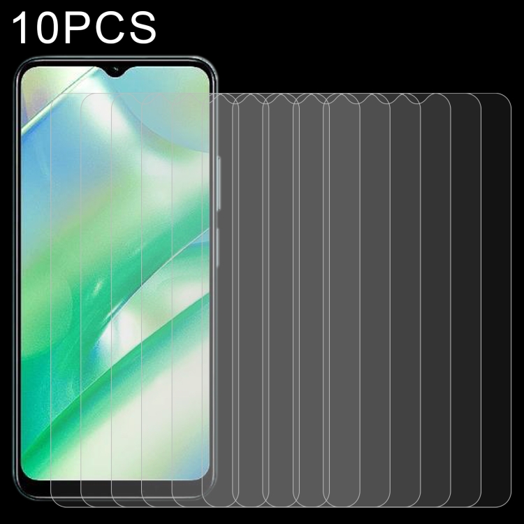 

For Realme 10 10pcs 0.26mm 9H 2.5D Tempered Glass Film