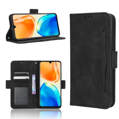 

For vivo V25 5G / X80 Lite Skin Feel Calf Texture Card Slots Leather Phone Case(Black)