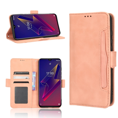

For Wiko Power U20 / U10 Skin Feel Calf Texture Card Slots Leather Phone Case(Pink)