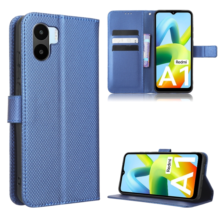 

For Xiaomi Redmi A1 Diamond Texture Leather Phone Case(Blue)