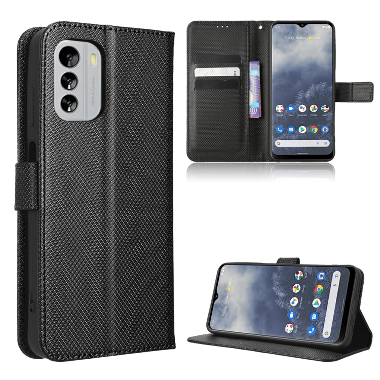 

For Nokia G60 5G Diamond Texture Leather Phone Case(Black)