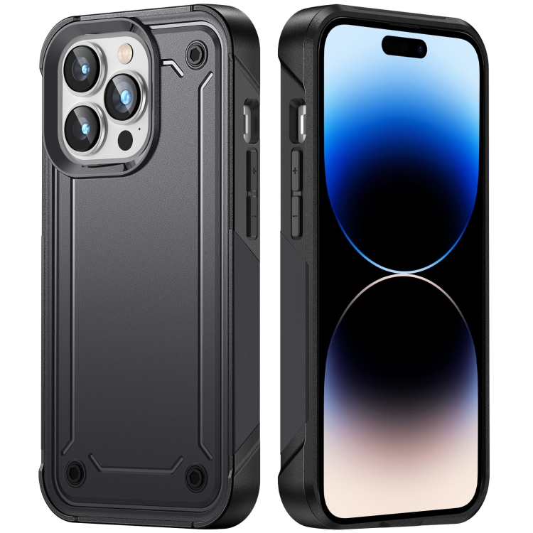 

For iPhone 14 Pro Max 2 in 1 Soft TPU Hard PC Phone Case(Grey)