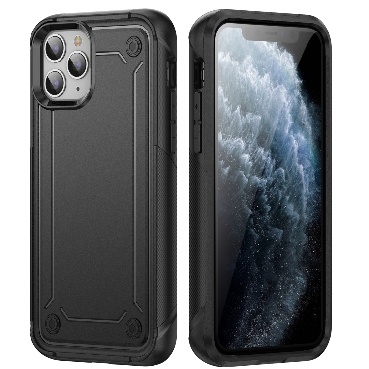 

For iPhone 11 Pro 2 in 1 Soft TPU Hard PC Phone Case(Black)