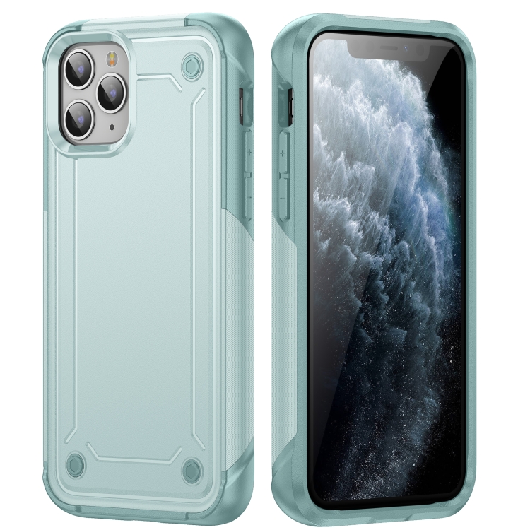 

For iPhone 11 Pro 2 in 1 Soft TPU Hard PC Phone Case(Light Green)