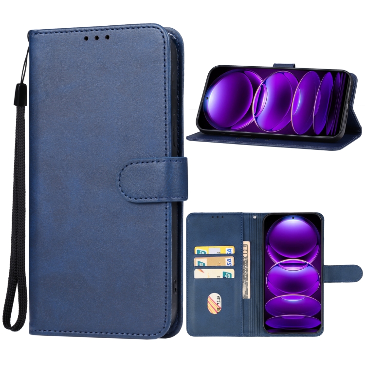 

For Xiaomi Redmi Note 12 Explorer Leather Phone Case(Blue)