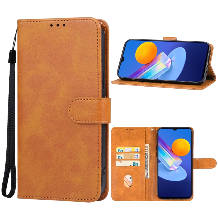 

For vivo Y52 5G Leather Phone Case(Brown)