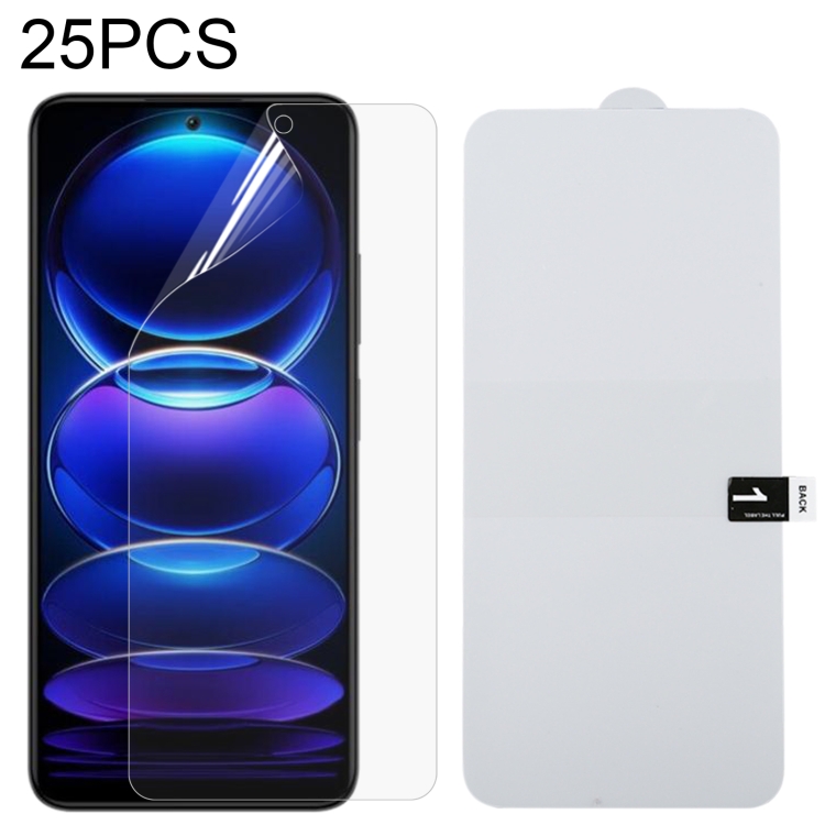 

For Xiaomi Redmi Note 12 25pcs Full Screen Protector Explosion-proof Hydrogel Film