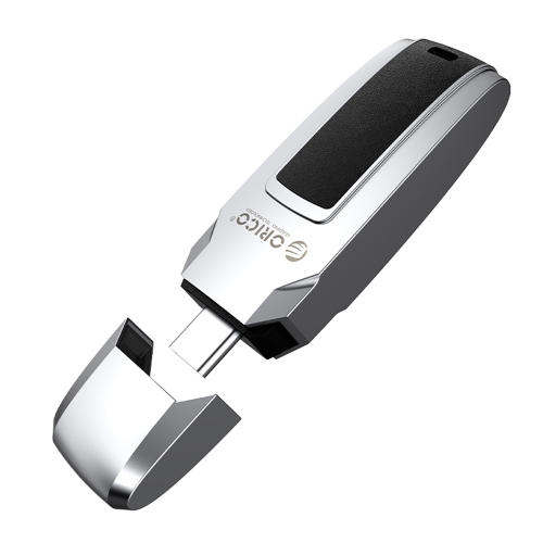 

ORICO USB Flash Drive, Read: 100MB/s, Write: 50MB/s, Memory:64GB, Port:Type-C(Silver)