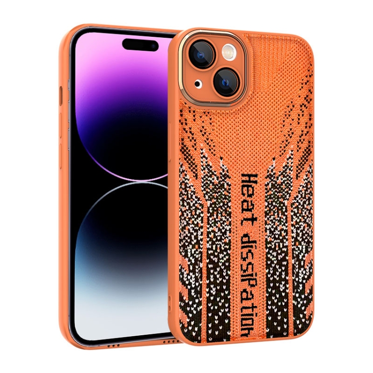 

For iPhone 14 Pro Parkour Series Fabric Cooling Phone Case(Orange)