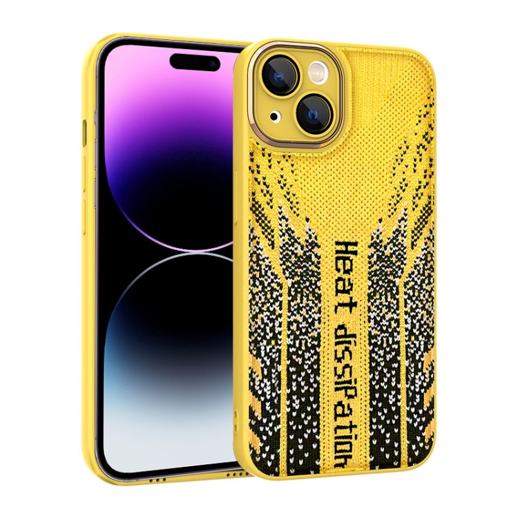 

For iPhone 12 Pro Max Parkour Series Fabric Cooling Phone Case(Yellow)