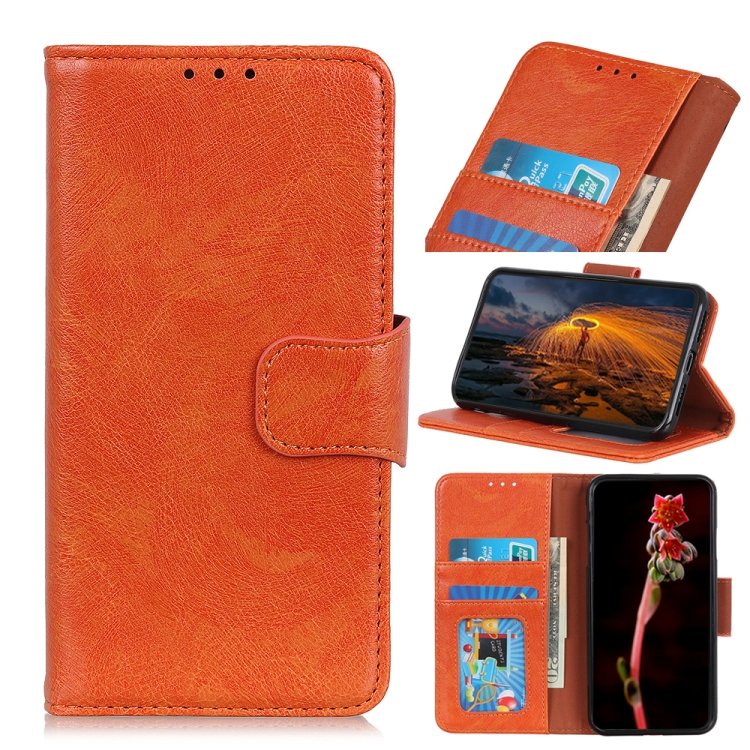 

For Honor X20 SE Nappa Texture Leather Phone Case(Orange)