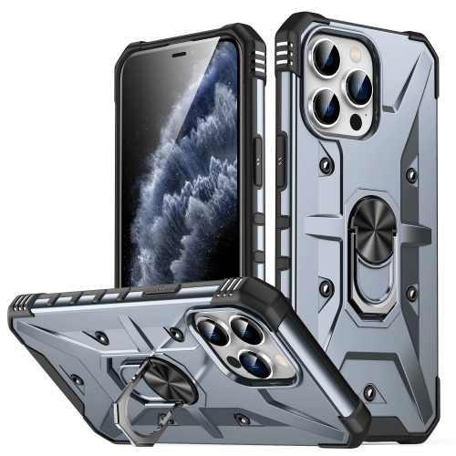

For iPhone 12 Pro Max Ring Holder Phone Case(Grey)