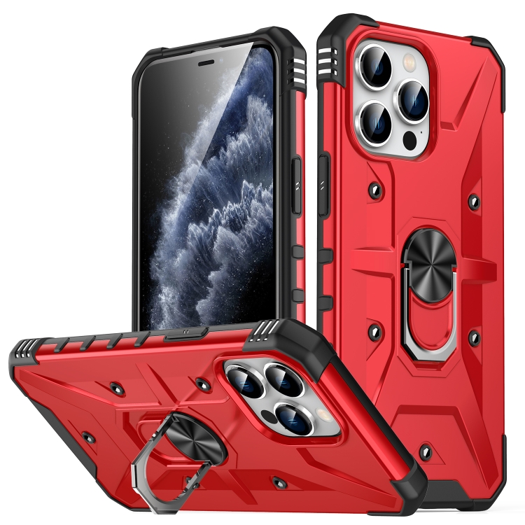 

For iPhone 11 Pro Ring Holder Phone Case(Red)
