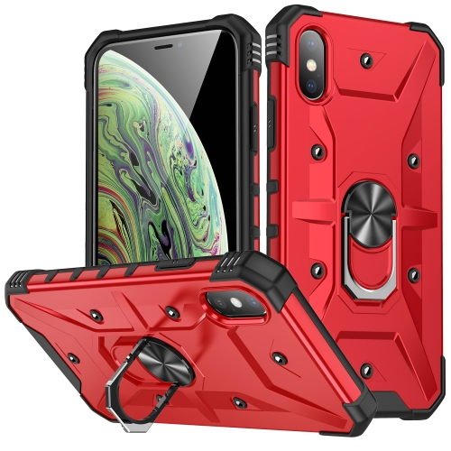 

For iPhone X / XS Ring Holder Phone Case(Red)