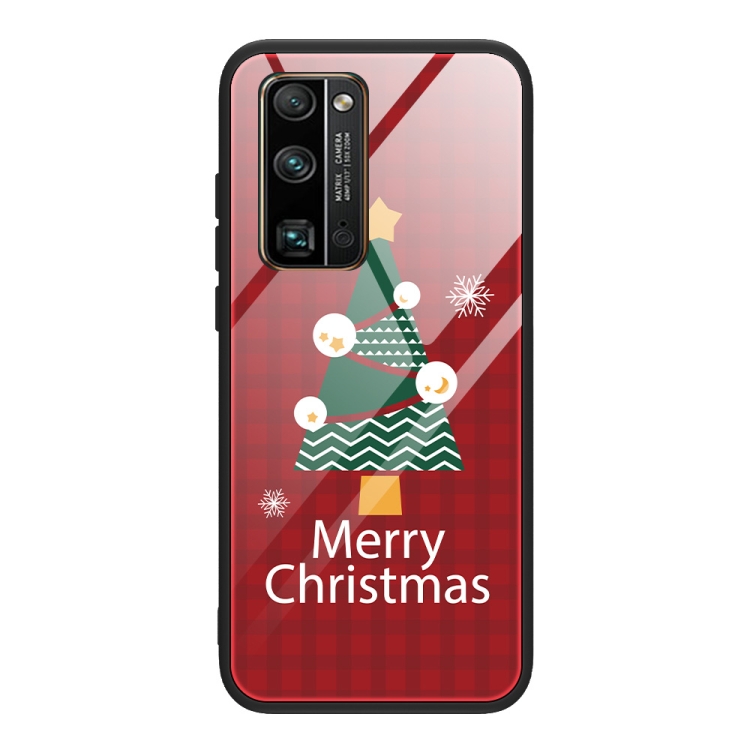

For Honor 30 Christmas Glass Phone Case(Christmas Trees)