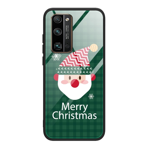 

For Honor 30 Pro Christmas Glass Phone Case(Santa Claus)
