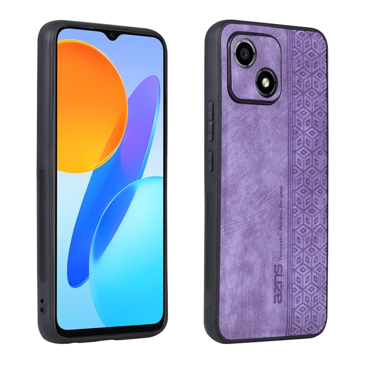 

For Honor Play 30 AZNS 3D Embossed Skin Feel Phone Case(Purple)