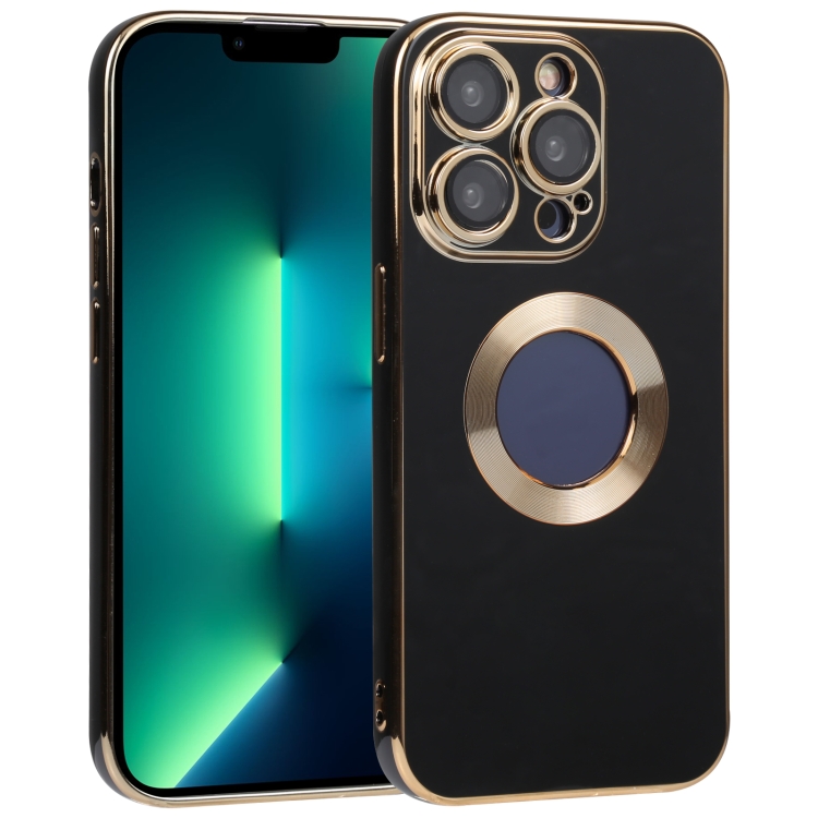 

For iPhone 13 Pro Max Electroplated TPU Phone Case(Black)