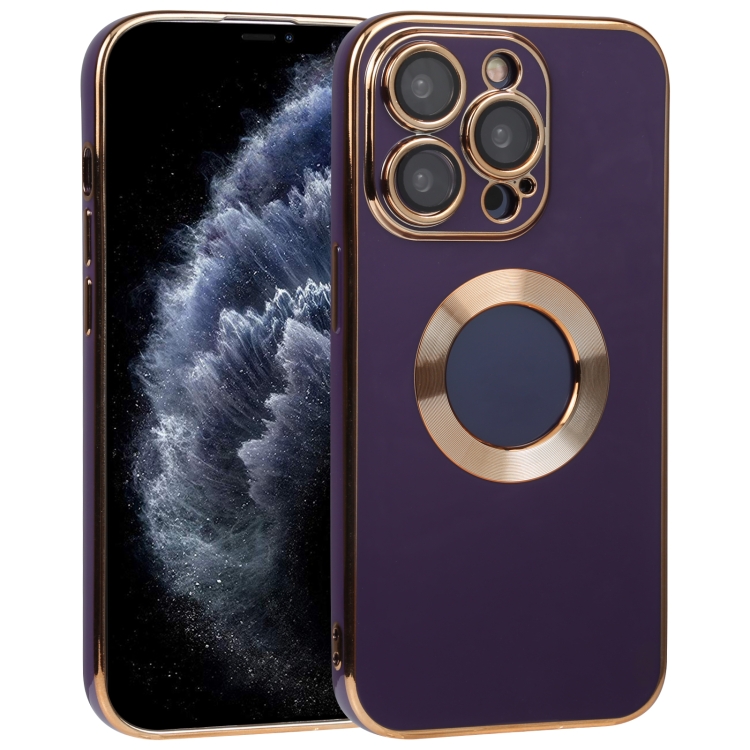 

For iPhone 11 Pro Max Electroplated TPU Phone Case(Deep Purple)