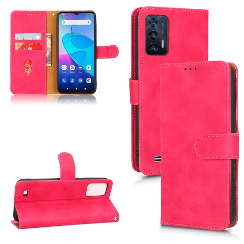 

For Oukitel C31 Skin Feel Magnetic Flip Leather Phone Case(Rose Red)