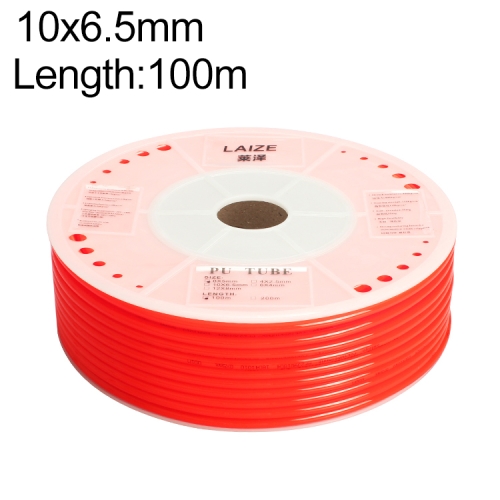 

LAIZE Pneumatic Compressor Air Flexible PU Tube, Specification:10x6.5mm, 100m(Red)