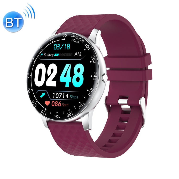 

Ochstin 5H30 1.28 Inch HD Round Screen Silicone Strap Smart Sports Watch(Purple)