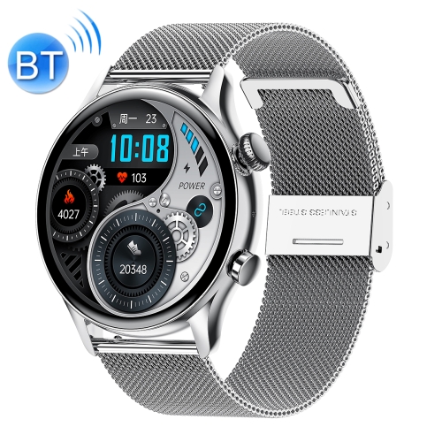 

Ochstin 5HK8 Pro 1.36 inch Round Screen Blood Oxygen Blood Pressure Monitoring Bluetooth Smart Watch, Strap:Steel(Silver)