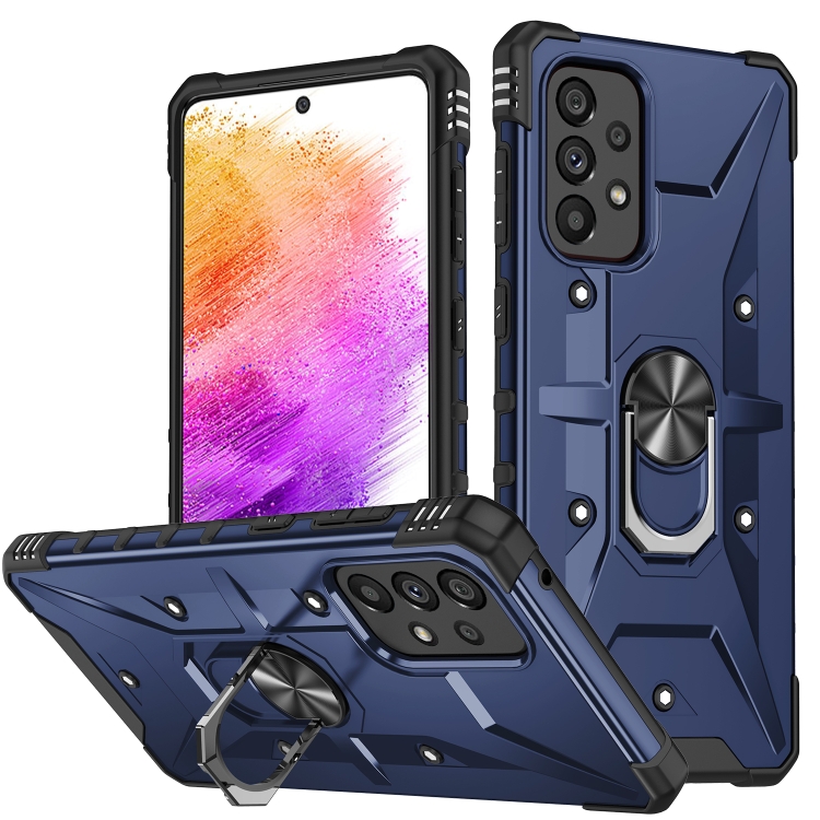 

For Samsung Galaxy A13 4G / 5G / A23 Ring Holder Phone Case(Blue)