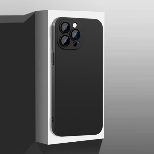 

For iPhone 14 Plus All-Inclusive Frosted PC Phone Case with Lens Film(Black)