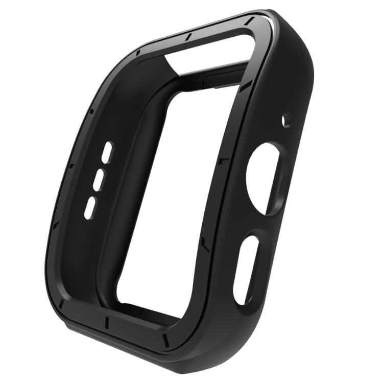 

For OPPO Watch 3 TPU Half-cover Hollowed Watch Case with scale(Black)