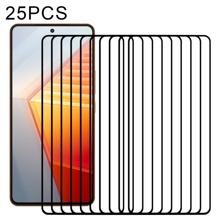 

For vivo iQOO 11 25pcs Full Glue Full Screen Tempered Glass Film